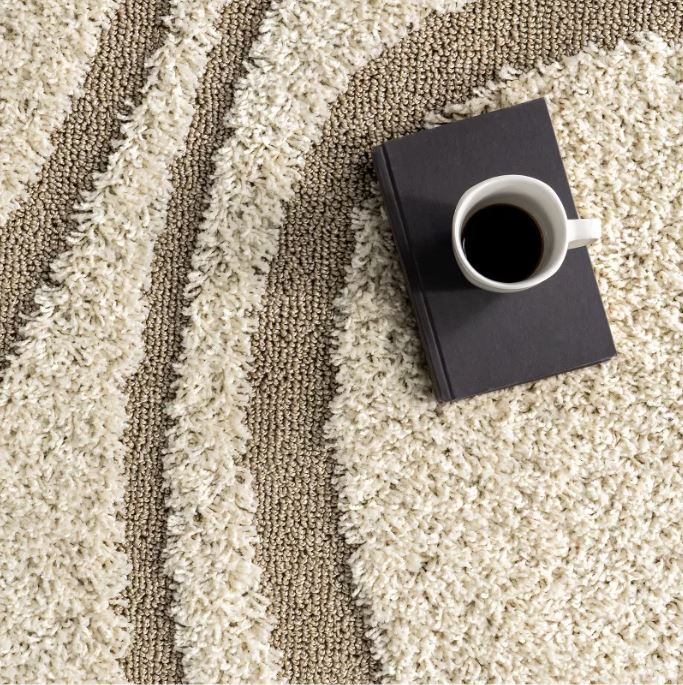 Nuloom Carolyn Modern Shag Area Rug, 6' 7" x 9', Cream
