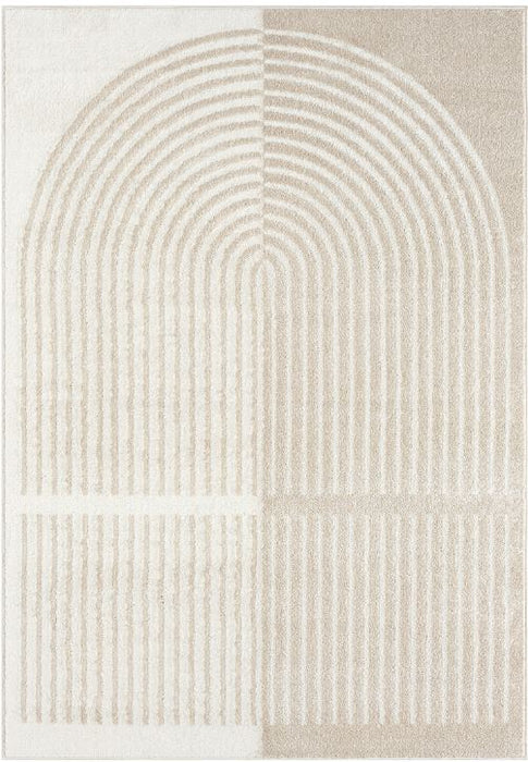 6' x 9' Nuevo Geometric Beige Rug