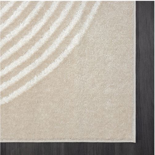 6' x 9' Nuevo Geometric Beige Rug