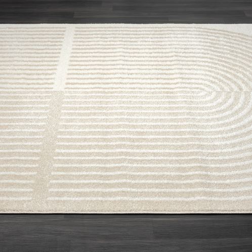 6' x 9' Nuevo Geometric Beige Rug