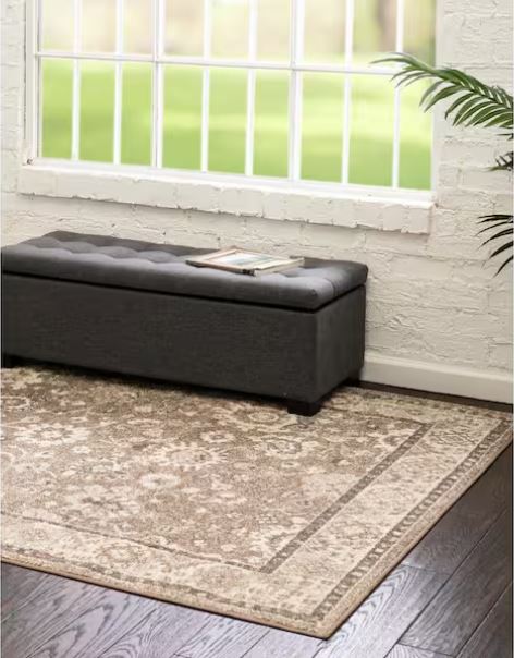 Penrose Krystle Beige Brown 5 ft. 3 in. x 7 ft. 7 in. Area Rug