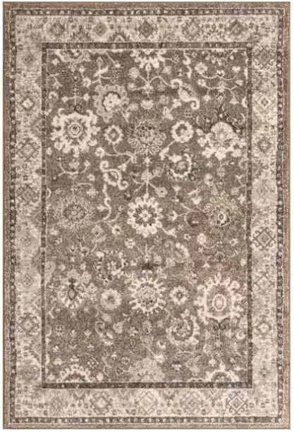 Penrose Krystle Beige Brown 5 ft. 3 in. x 7 ft. 7 in. Area Rug
