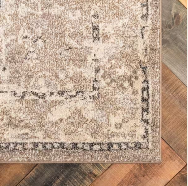 Penrose Krystle Beige Brown 5 ft. 3 in. x 7 ft. 7 in. Area Rug