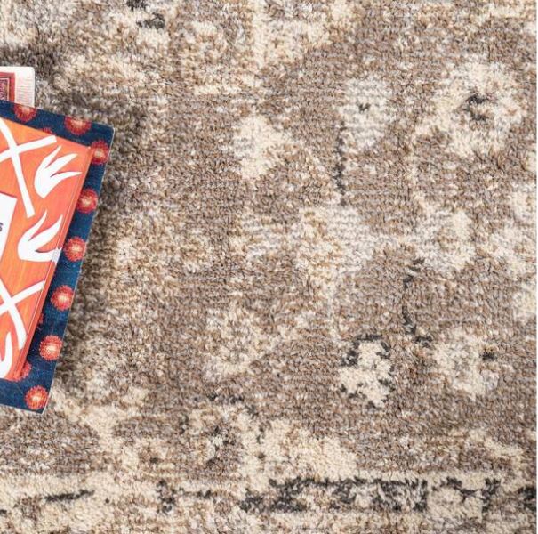Penrose Krystle Beige Brown 5 ft. 3 in. x 7 ft. 7 in. Area Rug