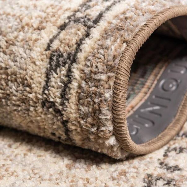 Penrose Krystle Beige Brown 5 ft. 3 in. x 7 ft. 7 in. Area Rug