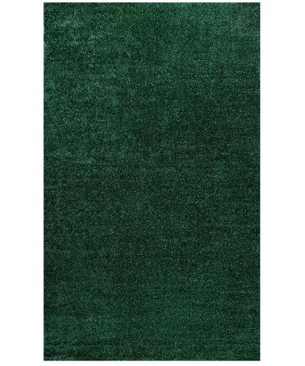 JONATHAN Y Haze Solid Low-Pile Emerald 4 ft. x 6 ft. Area Rug, Non-Shedding, Easy-Clean, Durable Synthetic Fibers