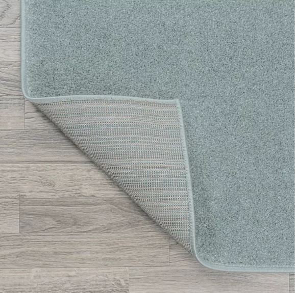JONATHAN Y Haze Solid Low-Pile Aqua Blue 4 ft. x 6 ft. Area Rug, Non-Shedding, Easy-Clean, Durable Synthetic Fibers