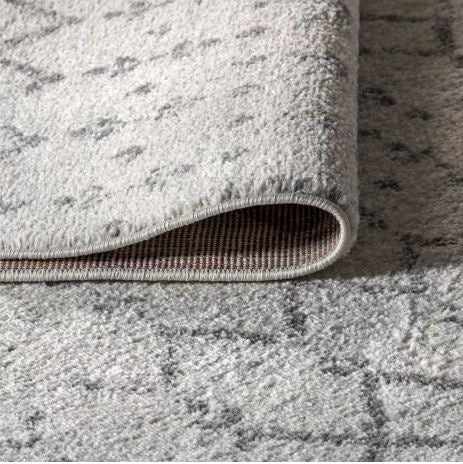JONATHAN Y Moroccan HYPE Boho Vintage Diamond Cream/Gray 12 ft. x 15 ft. Area Rug, Non-Shedding, Easy-Clean, Durable Synthetic Fibers