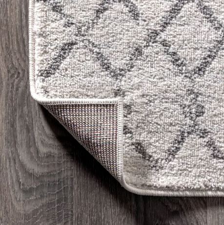 JONATHAN Y Moroccan HYPE Boho Vintage Diamond Cream/Gray 12 ft. x 15 ft. Area Rug, Non-Shedding, Easy-Clean, Durable Synthetic Fibers