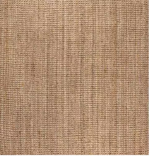 Natural 7 ft. Square Pata Hand Woven Chunky Jute Area Rug
