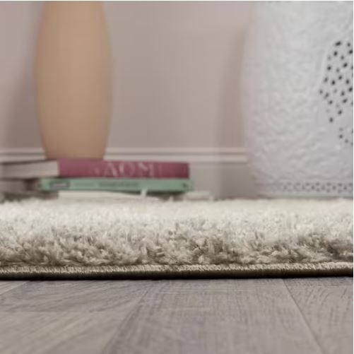 Pele Modern Geometric Dot Shag Gray/Ivory 8 ft. x 10 ft. Area Rug