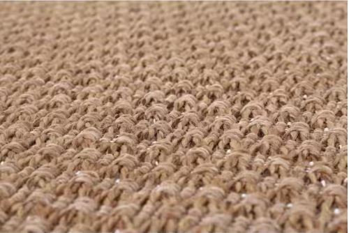 Natural 6 ft. x 9 ft. Wooly Easy Jute Washable Indoor Outdoor Area Rug