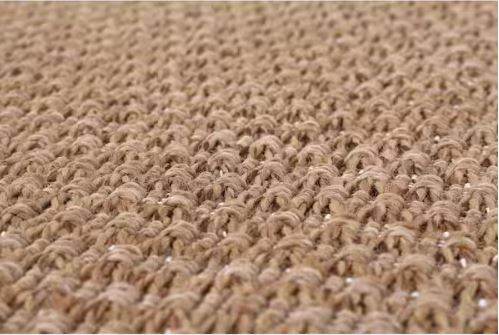 Natural 5 ft. x 7 ft. Wooly Easy Jute Washable Indoor Outdoor Area Rug