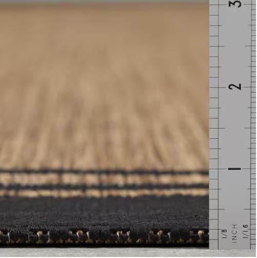 Terrace Black 5 ft. x 7 ft. Border Indoor/Outdoor Area Rug