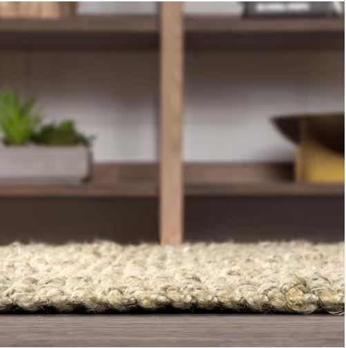Hiro Hand Woven Chunky Jute Ivory 4 ft. x 6 ft. Area Rug