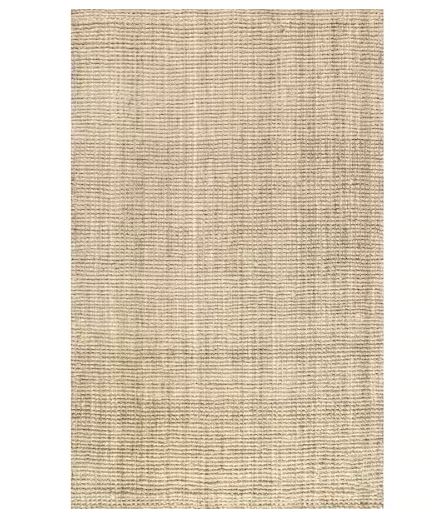 Hiro Hand Woven Chunky Jute Ivory 4 ft. x 6 ft. Area Rug