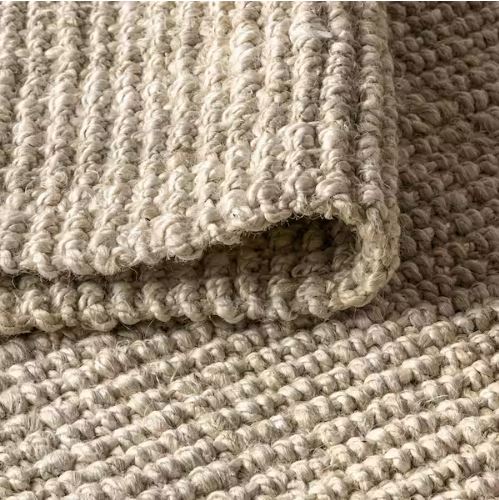 Hiro Hand Woven Chunky Jute Ivory 4 ft. x 6 ft. Area Rug