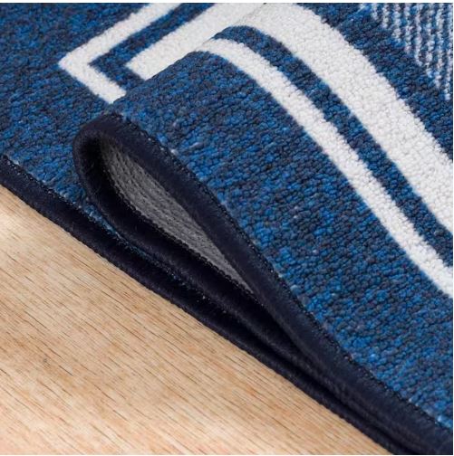 3 X 5 Navy Carmel Bordered Non Slip Indoor Area Rug