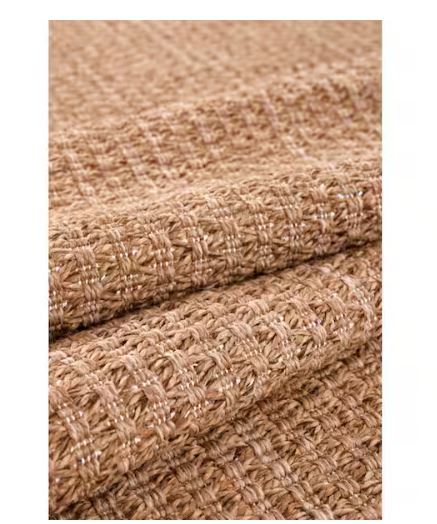 Natural 2 ft. x 3 ft. Wooly Easy Jute Washable Indoor Outdoor Area Rug