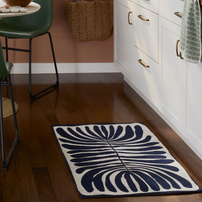 2x3.4 TOWN & COUNTRY Luxe Livie Matisse Cutout Everwash Non-Slip Backing Washable Multi-Use Kitchen Mat