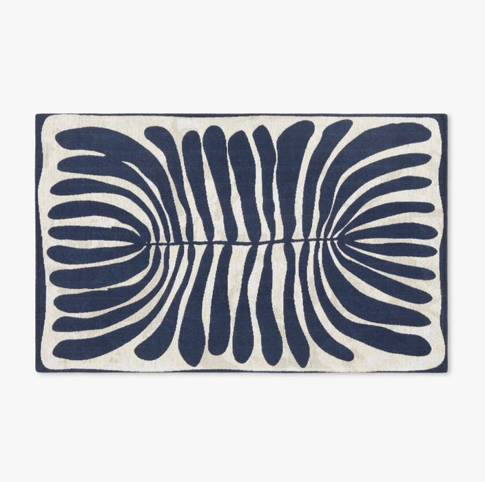 2x3.4 TOWN & COUNTRY Luxe Livie Matisse Cutout Everwash Non-Slip Backing Washable Multi-Use Kitchen Mat