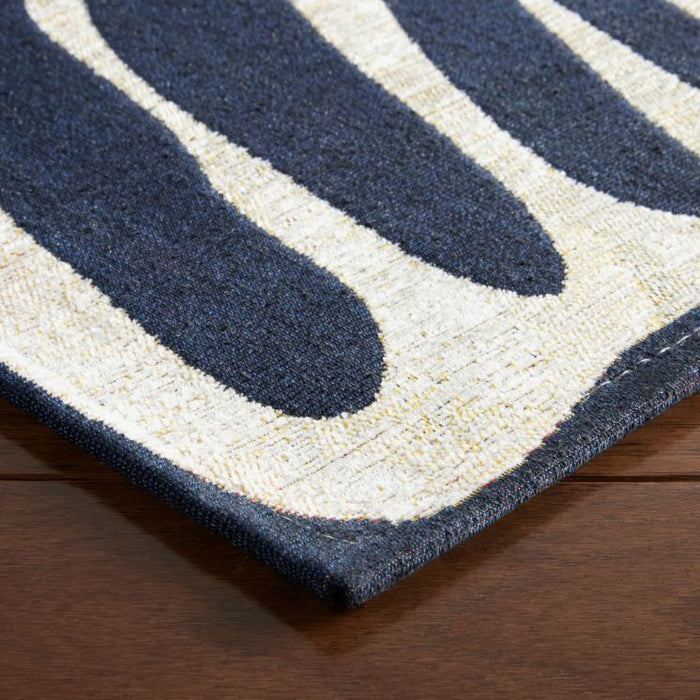 2x3.4 TOWN & COUNTRY Luxe Livie Matisse Cutout Everwash Non-Slip Backing Washable Multi-Use Kitchen Mat