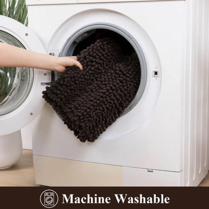 3 Piece Soft Absorbent Bath Rug Set With Non-Slip Backing