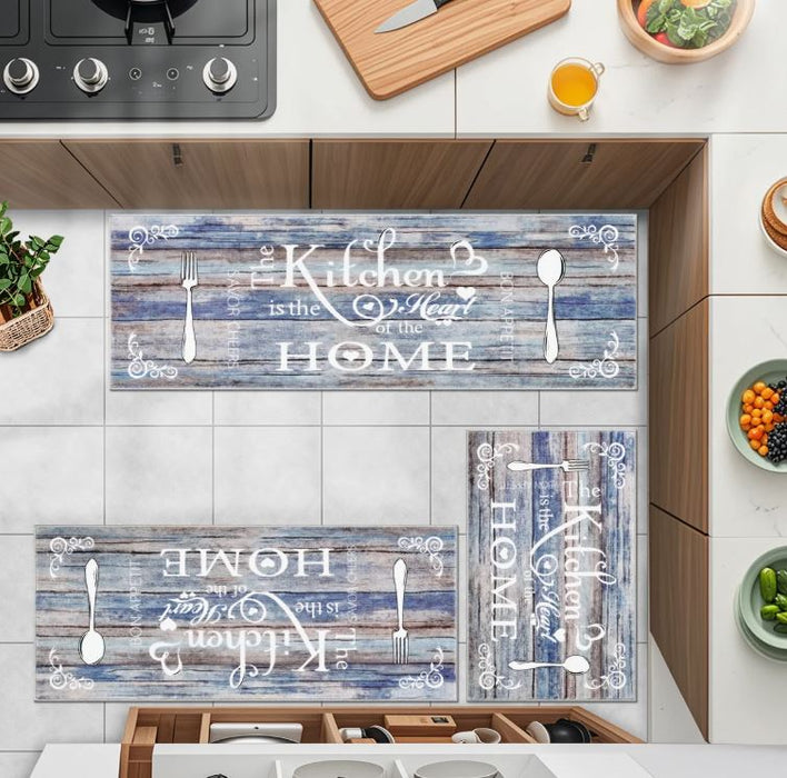 Machine Washable Non-Slip Kitchen Mat (Set of 3)
