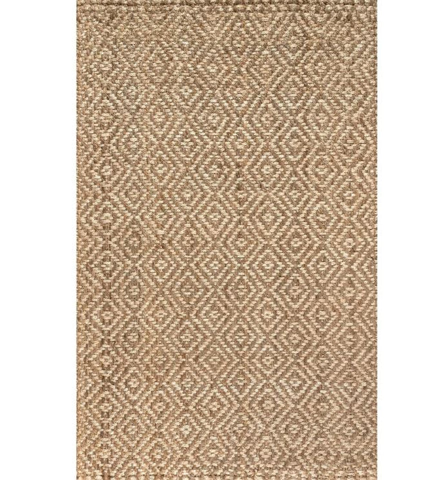 8x10 Hira Hand Woven Diamond Chunky Jute Area Rug
