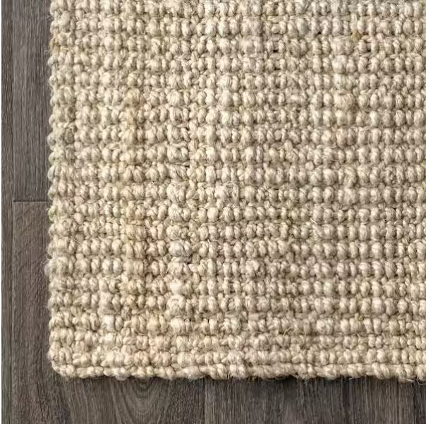 Hiro Hand Woven Chunky Jute Ivory 3 ft. x 5 ft. Area Rug