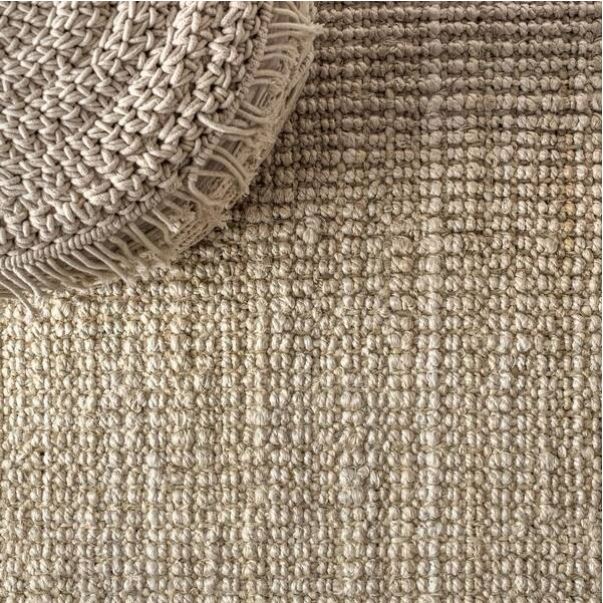 Hiro Hand Woven Chunky Jute Ivory 3 ft. x 5 ft. Area Rug