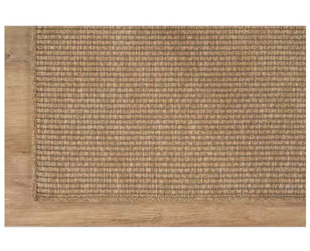 Terra Fiber Easy Jute Natural 6 ft. x 9 ft. Solid Indoor Outdoor Area Rug