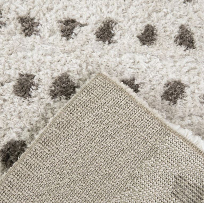 5x7 Wayne Brown Modern Dots Area Rug