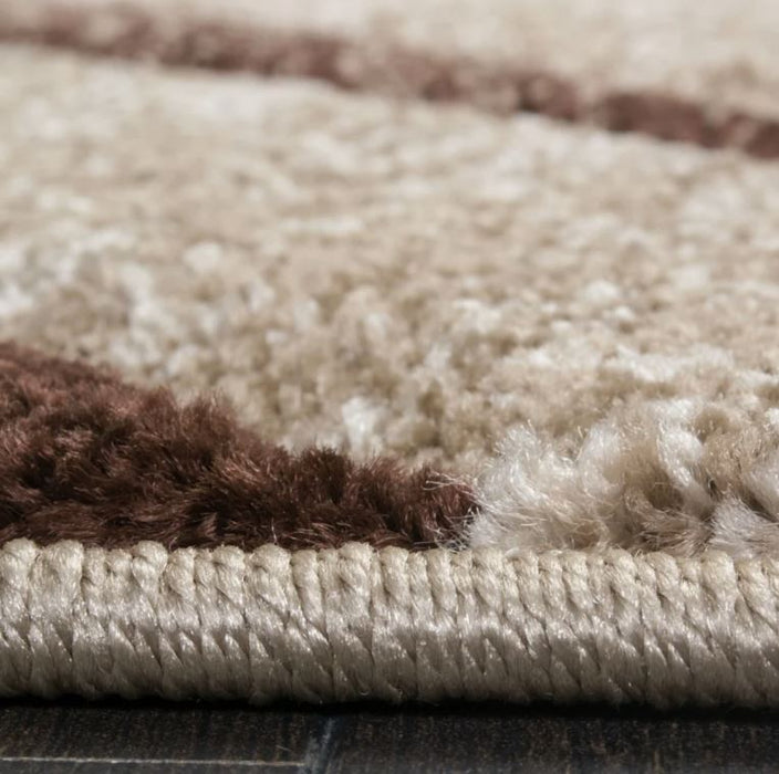 3'11" x 5'7" Arhan Abstract Brown Beige Area Rug