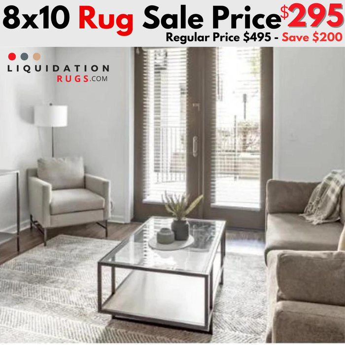 8'x10' Large Gray & White Ultra Soft Micro Shag Area Rug