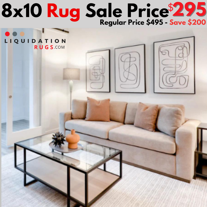 8'x10' Large Gorgeous Ivory & Cream Ultra Soft Micro Shag Area Rug