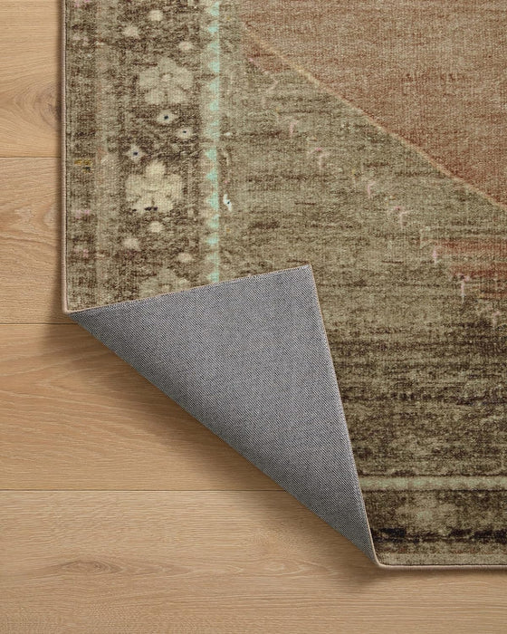 Loloi Magnolia Home by Joanna Gaines x Sinclair Collection SIN-06 Area Rug 7'-6" x 9'-6" Clay/Tobacco Rectangular 0.25" Thick