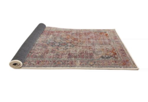 Runner 2x3 Orange Salmon Pink Contemporary Modern Rug