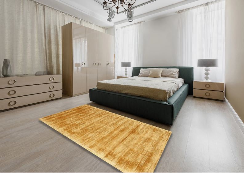 7x10 Orange Contemporary Modern Rug