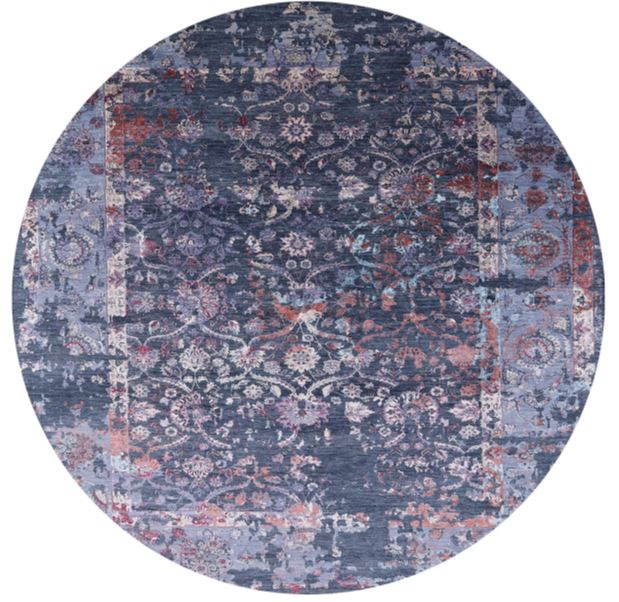 5x8 Purple Mid-Century Modern Oriental Rug