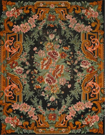 5' x 7' Red Traditional Medallion Area Rug