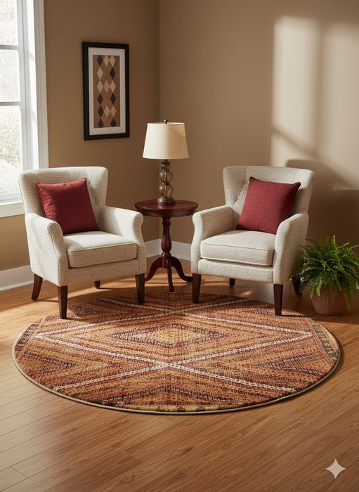 6ft Round Area Rug