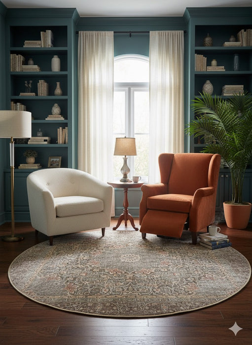 6ft Round Area Rug