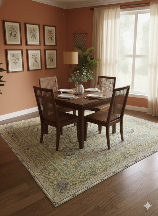 8ft Square Machine Washable Area Rug