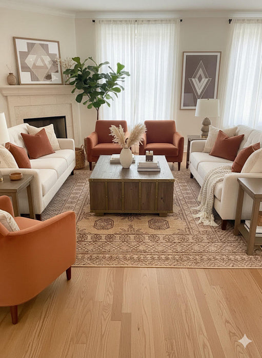 8' x 8' Square Area Rug