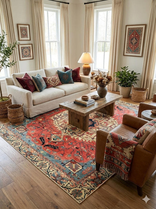 7' x 7' Square Area Rug