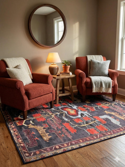 5' x 5' Square Area Rug