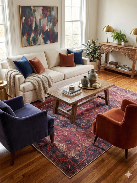 7' x 7' Square Area Rug