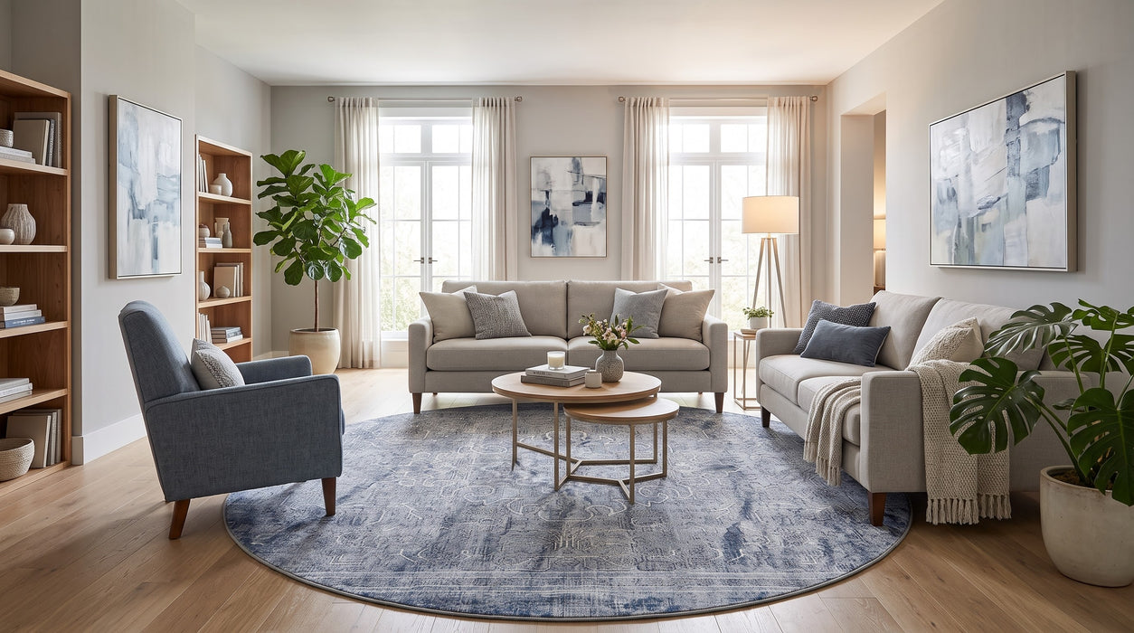 7' Round Area Rug