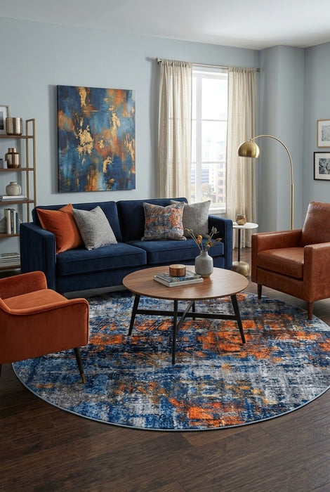 7' Round Area Rug